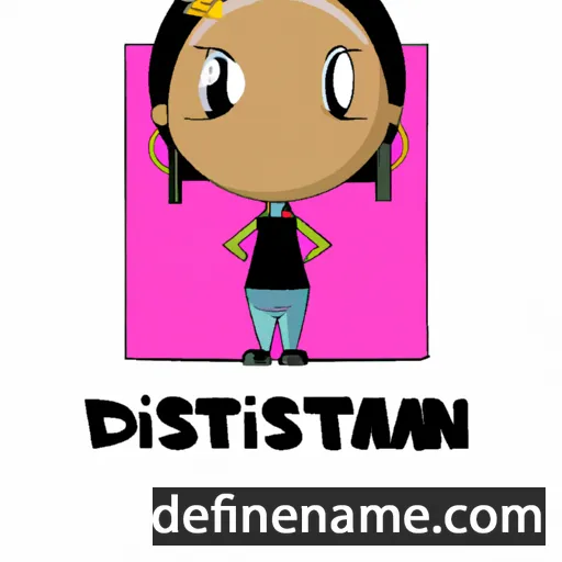 cartoon of the name Destani