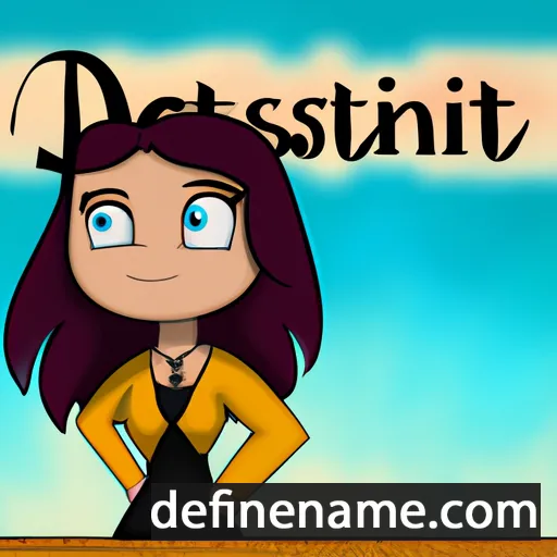 cartoon of the name Destina