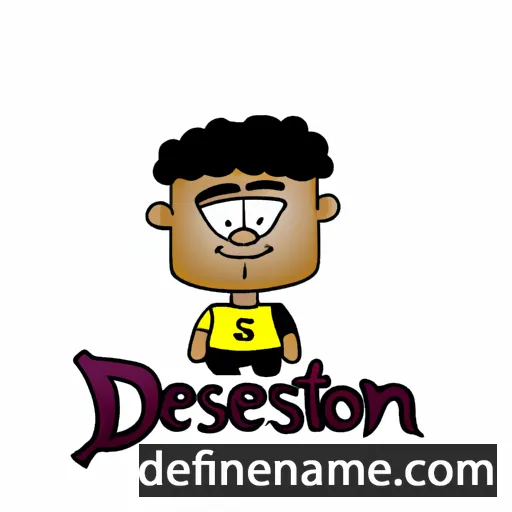 cartoon of the name Deston