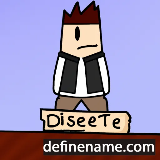 cartoon of the name Destrie