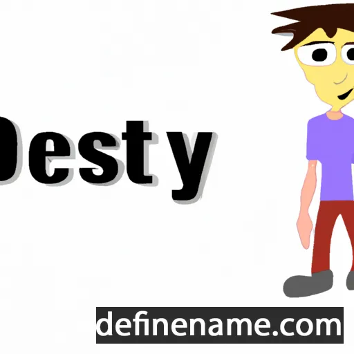 cartoon of the name Destry