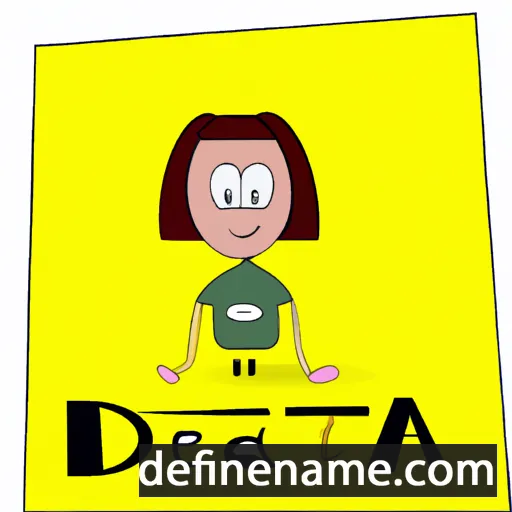 cartoon of the name Deta