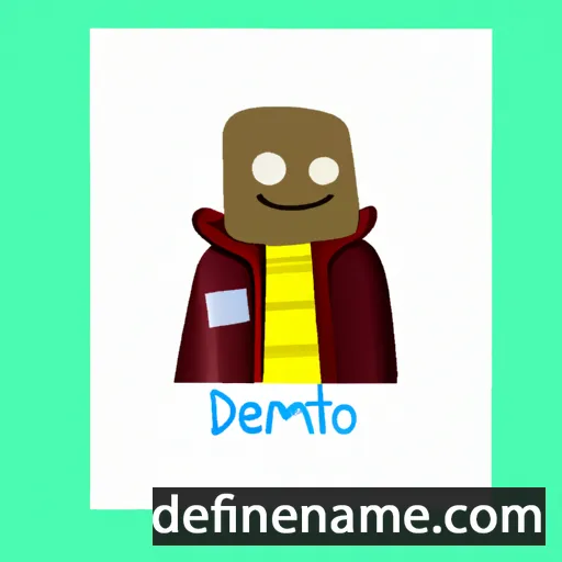 cartoon of the name Detalmo