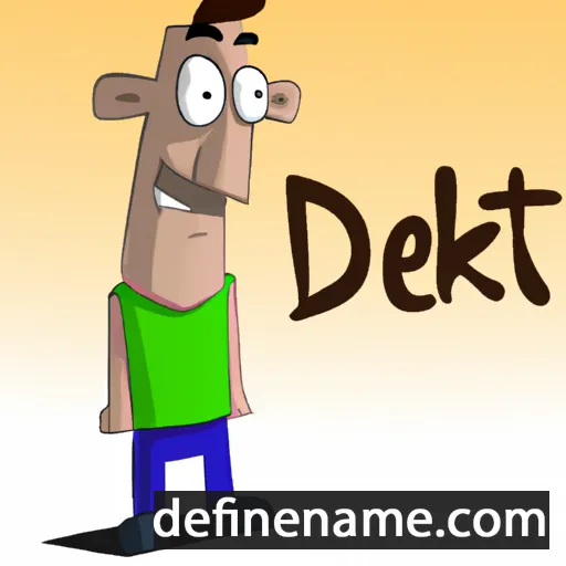 cartoon of the name Detek