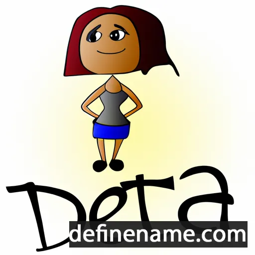 cartoon of the name Detra