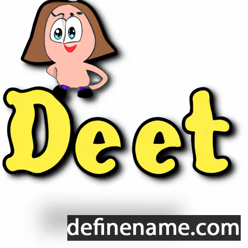 cartoon of the name Dette