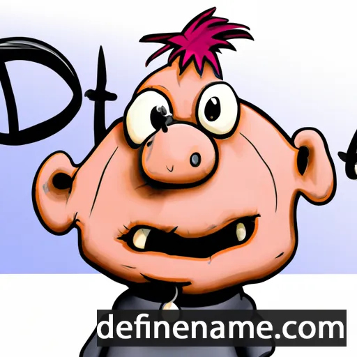 cartoon of the name Detti