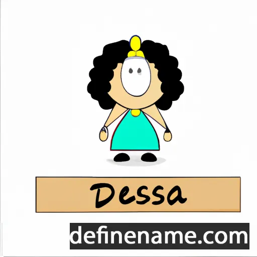 cartoon of the name Deusa