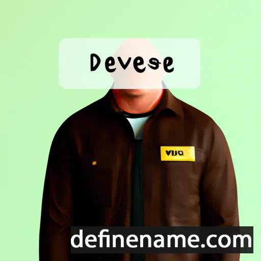 cartoon of the name Devane