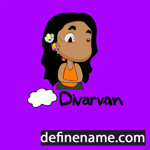 cartoon of the name Devaniah