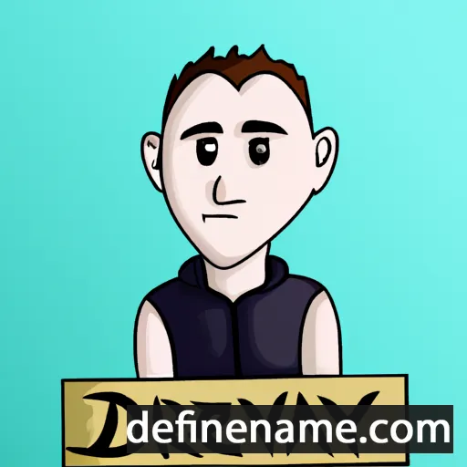 cartoon of the name Devany