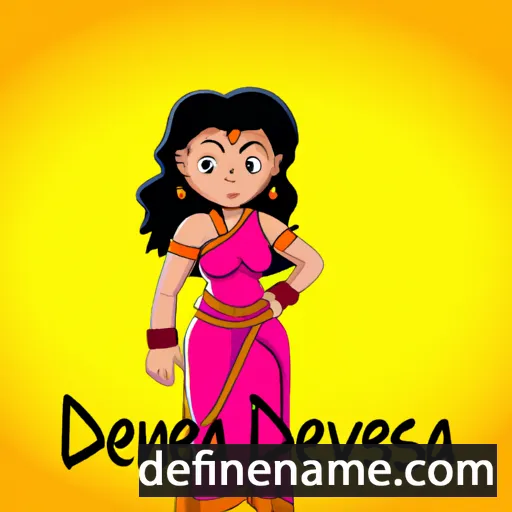 cartoon of the name Devasena