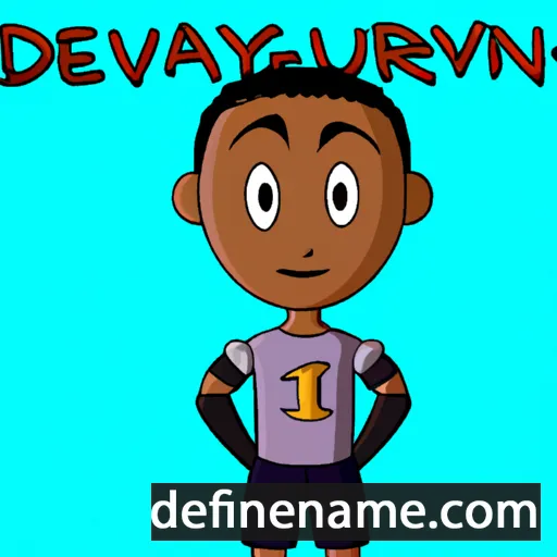 cartoon of the name Devauntay