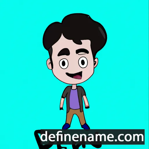 cartoon of the name Devean