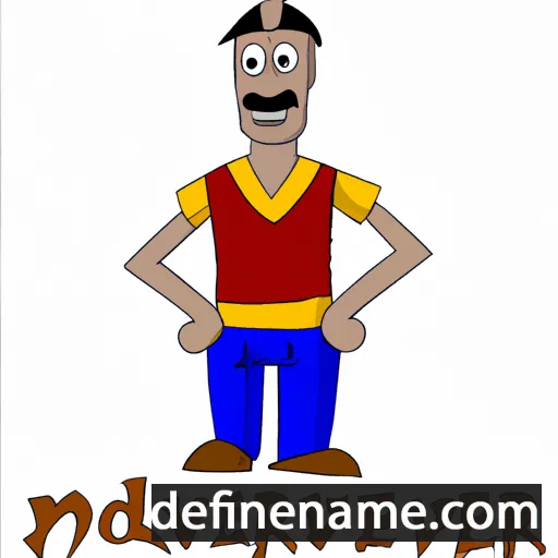 cartoon of the name Devender