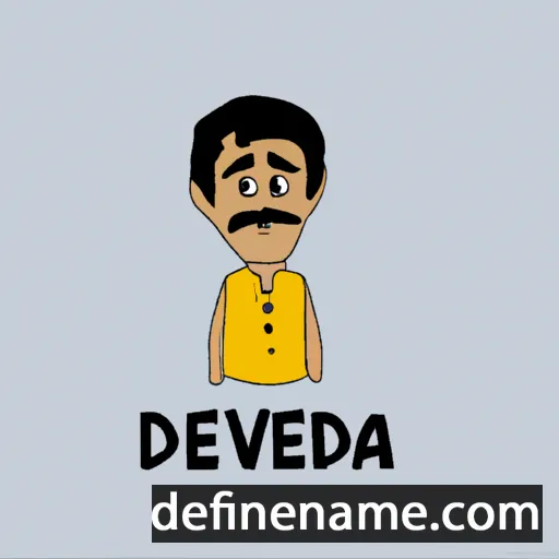 cartoon of the name Devendra