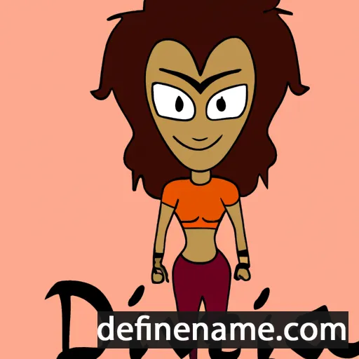 cartoon of the name Devi