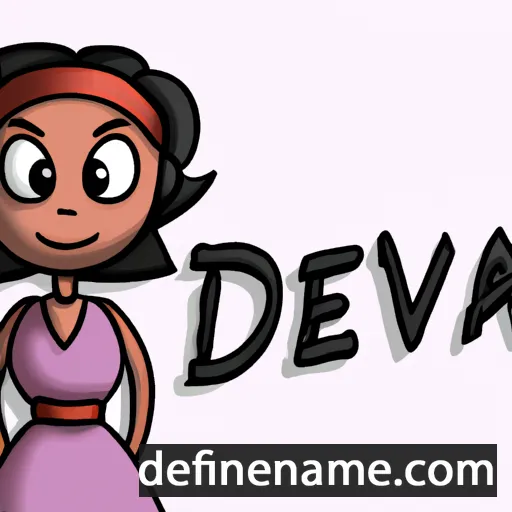 cartoon of the name Devida