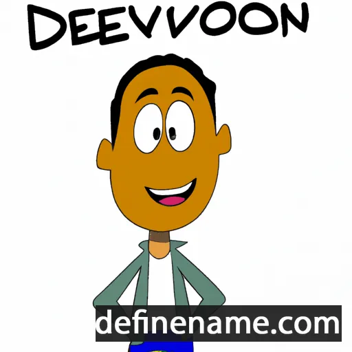 cartoon of the name Devion