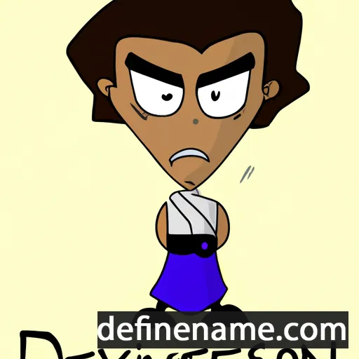 cartoon of the name Devison