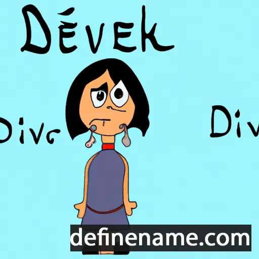 cartoon of the name Devki