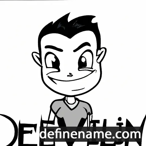 cartoon of the name Devlin