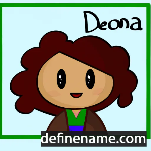 cartoon of the name Devona