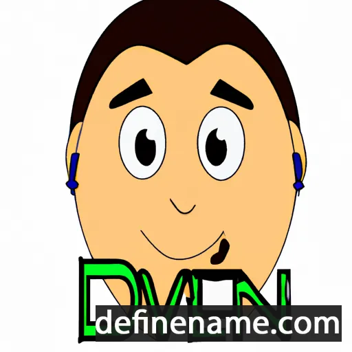 cartoon of the name Devone