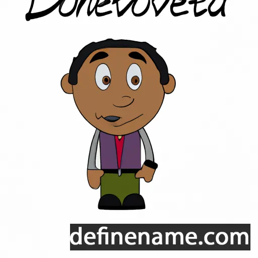 cartoon of the name Devonta