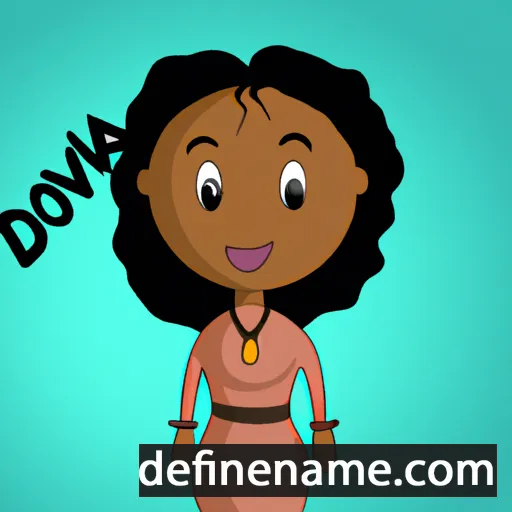 cartoon of the name Devonya