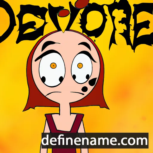 cartoon of the name Devore