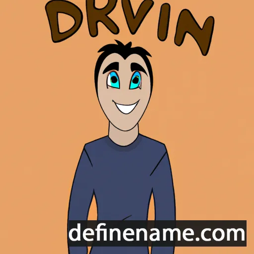 cartoon of the name Devrin