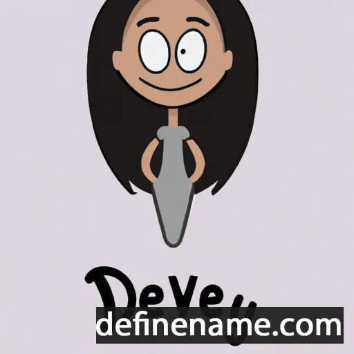 cartoon of the name Devy