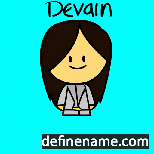 cartoon of the name Devyani