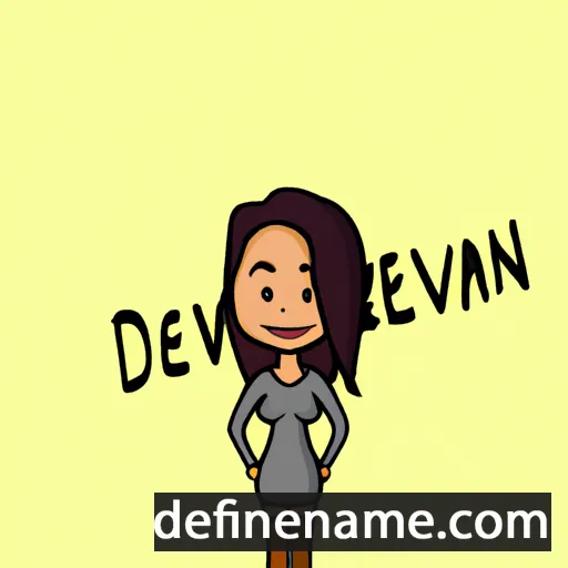 cartoon of the name Devynn