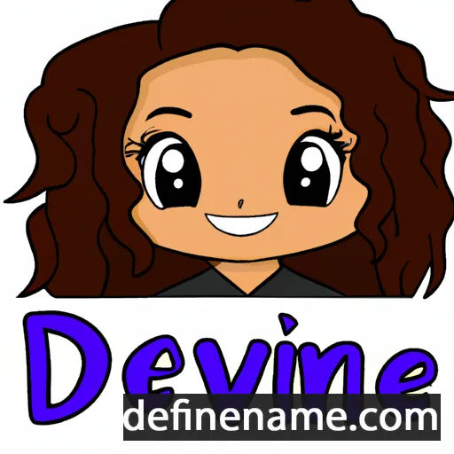 cartoon of the name Devynne