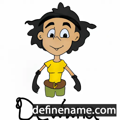 cartoon of the name Dewana