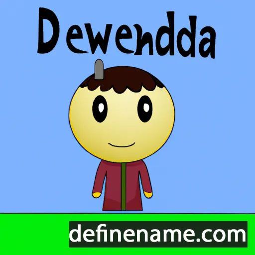 cartoon of the name Dewanda