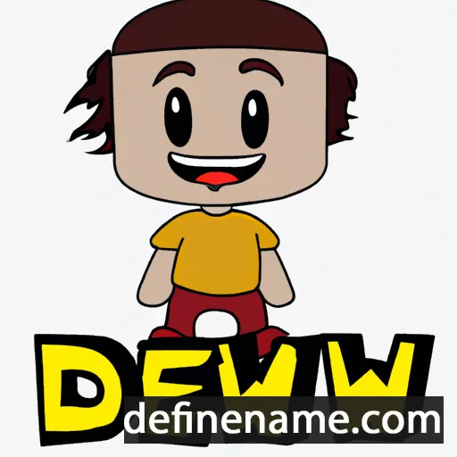 cartoon of the name Dewei