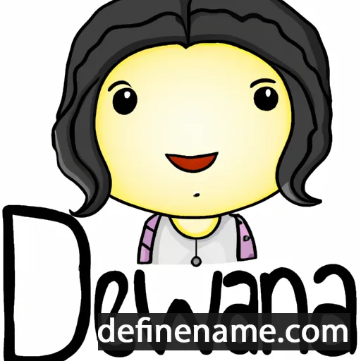 cartoon of the name Dewiana