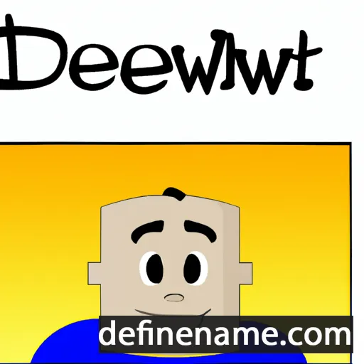 cartoon of the name Dewitt