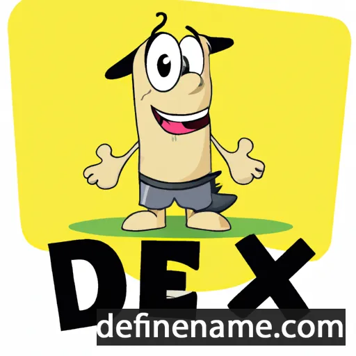 cartoon of the name Dexi