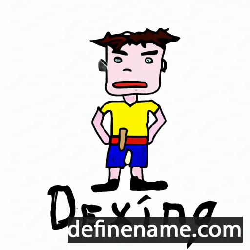 cartoon of the name Dexing