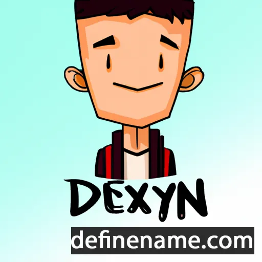 cartoon of the name Dexlyn