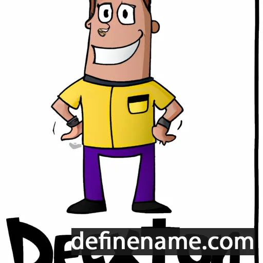 cartoon of the name Dexton