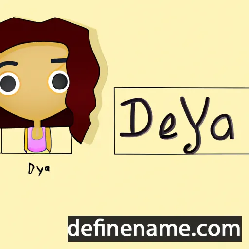 cartoon of the name Deya