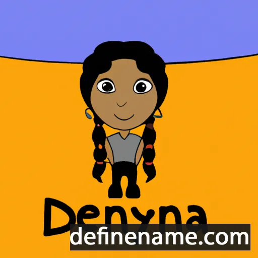 cartoon of the name Deyana