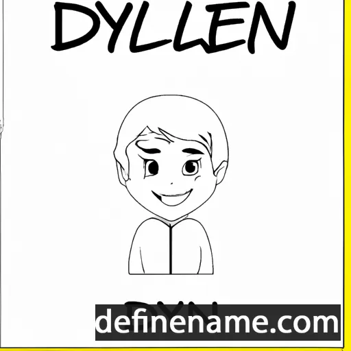 cartoon of the name Deylin