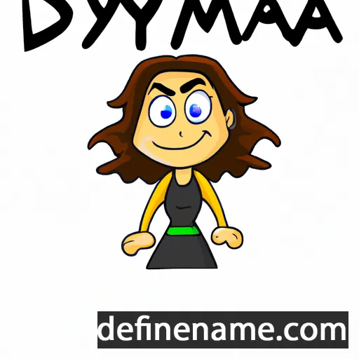 cartoon of the name Deyma