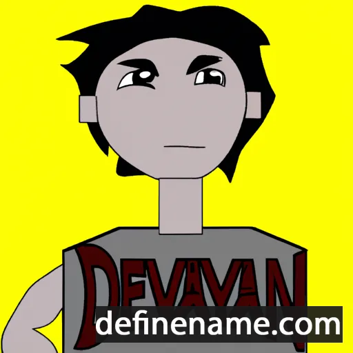 cartoon of the name Deyvian